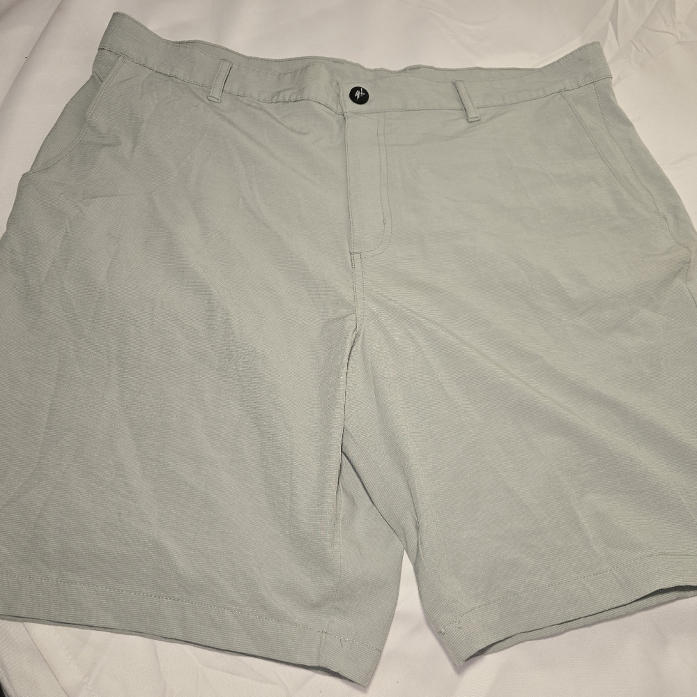 Guy Harvey Men's Khaki UV Protection Stretch Bottoms Casual Shorts 38 9" Inseam